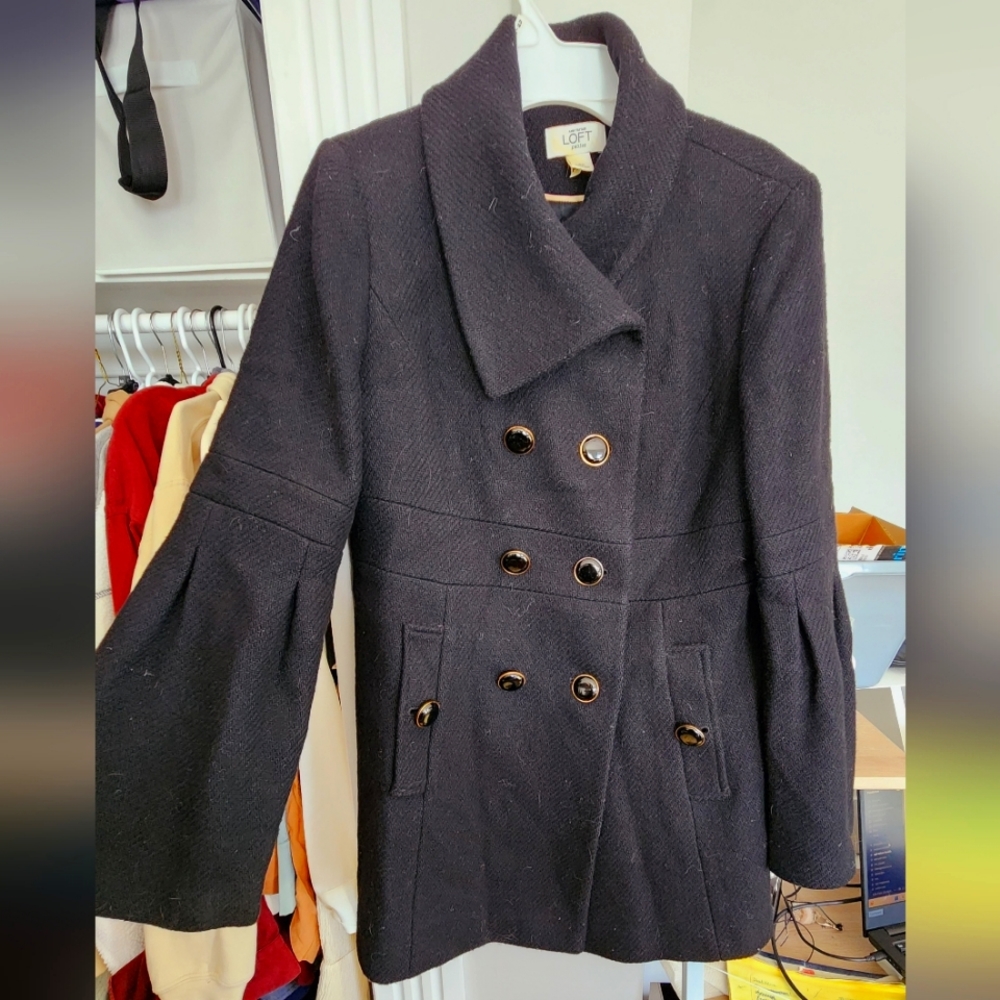 Vintage LOFT Double Breasted Peacoat